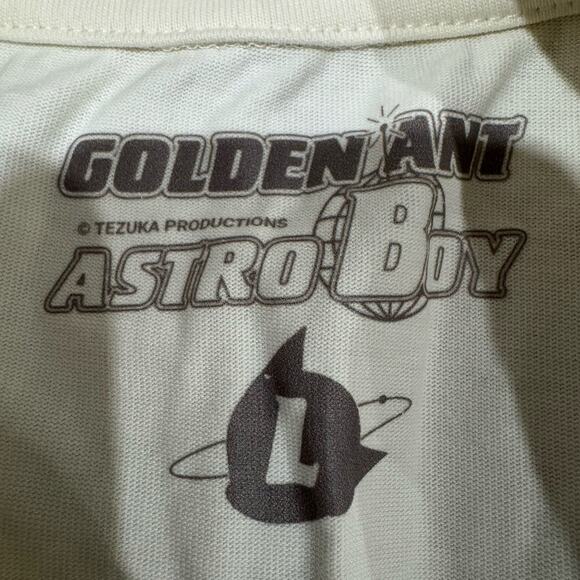 Golden Ant Astro Boy Pop-Up Anime Tee Cream Embroidered Graphic Mens M - Picture 7 of 8